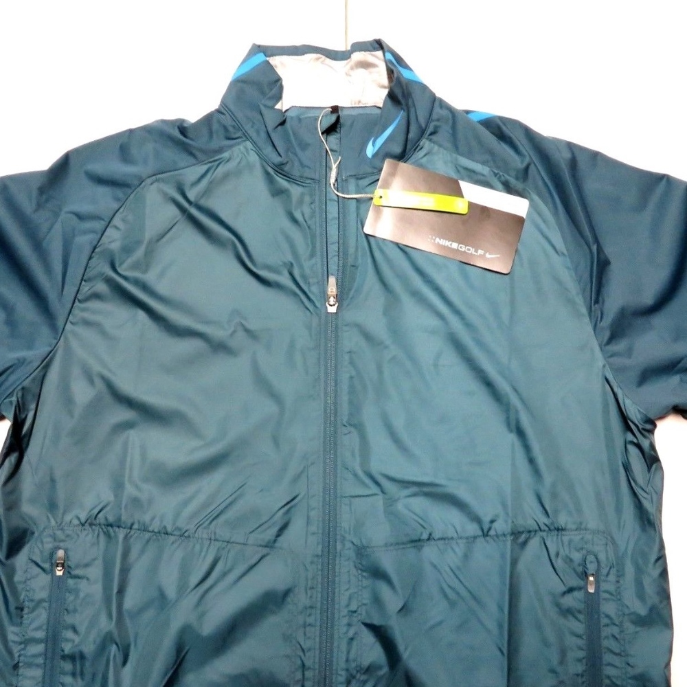 NWT $95 NIKE GOLF Men XL Full-Zip Stretch Wind Jacket Run Tennis Gym Hike Active - Picture 2 of 3